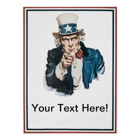 The best anonymous online confessions, secrets & true stories site. I Want You Uncle Sam Add Your Text Customised Poster ...