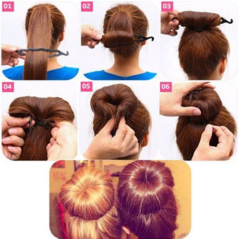 After securing the hair into a bun, braid this strand of hair and wrap around the base of the bun for added flare and sophistication. Professional Hair Braid Tool Twist Styling Clip Stick Bun ...