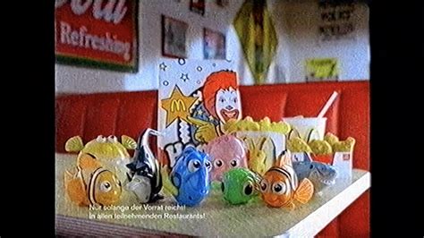 Ein spielzeug oder buch in jedem happy meal. McDonald's Werbung / German Commercial - Findet Nemo ...