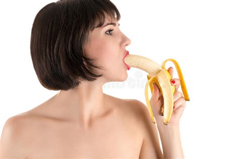 Your women eating banana stock images are ready. Woman eating banana stock photo. Image of ripe, girl ...
