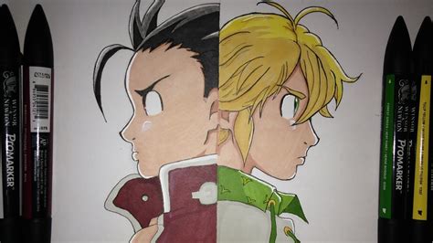 The seven deadly sins were once an active group of knights in the region of britannia, who disbanded after they supposedly plotted to overthrow the liones kingdom. comment dessiner meliodas - Les dessins et coloriage