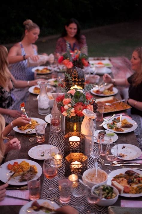 Turn your dinner parties into something fancy with customized dinner party menu cards from canva's free templates you can personalize. Eclectic outdoor dinner party & wine tasting | 100 Layer Cake