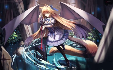 This hd wallpaper is about anime, demon slayer: Anime Girl With A Sword Wallpapers - Wallpaper Cave