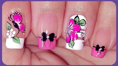 Este año triunfa la uñas decoradas con flores (vintage). Pin de maria en pintado de uña en 2020 | Diseños de uñas mariposas, Uñas con flores, Uñas ...