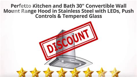 If not, navigate back through the checkout process and try again. Perfetto Kitchen and Bath 30" Convertible Wall Mount Range ...