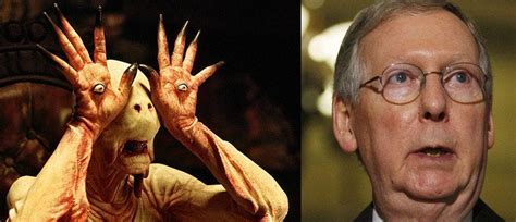 In a dark time for a young girl, spain and the entire world, the haunting fantasies within her mind merge into reality, giving birth to a land of. Pan's Labyrinth's Pale Man and Mitch McConnell.. Hmm... : politics
