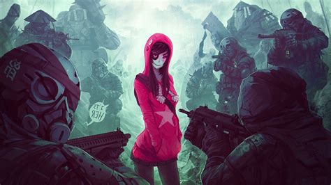 Your anime wallpaper (1 2 3. artwork, Soldier, Anime Girls, Eye Patch, Gun Wallpapers ...