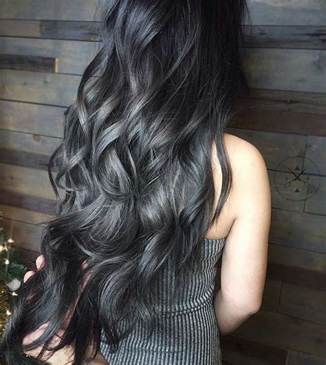 Slate Ombre | Charcoal hair, Grey hair color, Hair colorist