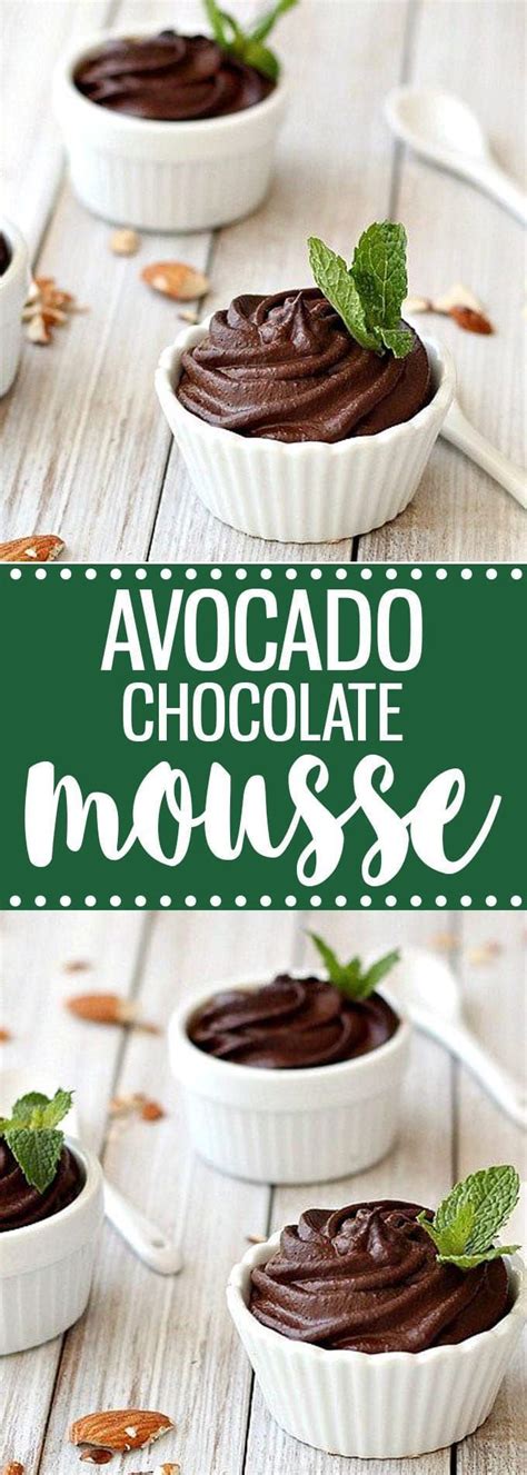 Calories 217 calories from fat 126. Avocado Chocolate Mousse | Recipe | Vegan desserts, Food ...