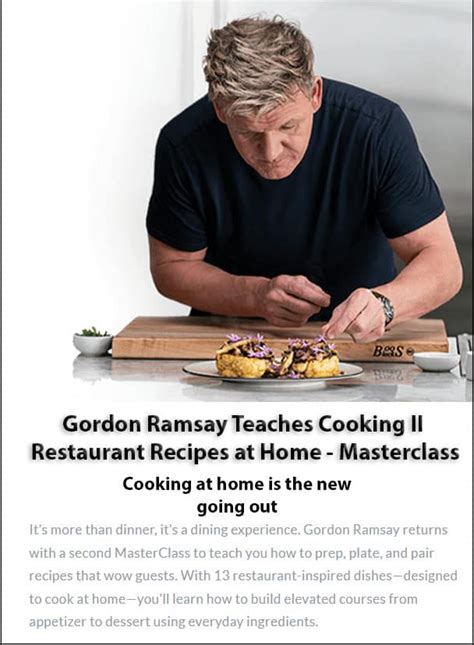 The celebrity chef called the cook a muppet after watching him prep the bird and pour out the beer. Gordon Ramsay Teaches Cooking II: Restaurant Recipes at ...