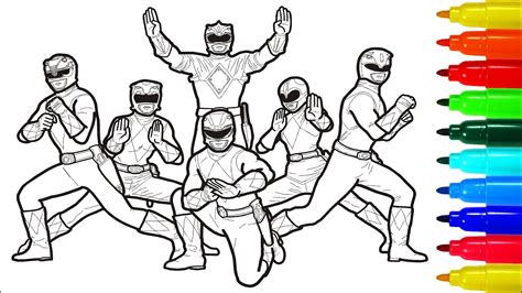A closeknit band of teenagers in fictional angel grove, calif., transforms into a uniformed team of superheroes ready to take on any villains. Mighty Morphin Power Rangers Coloring Pages | Colouring ...