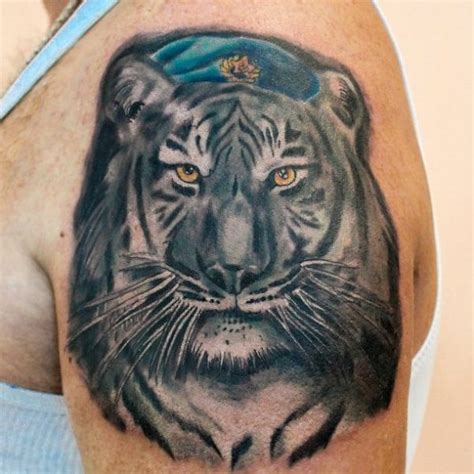 Татуировки вдв, спецназа и мп. Вдв тигр тату: на плече, эскизы, фото, на руке, медведь ...