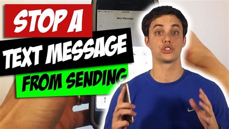 Maybe you would like to learn more about one of these? How to Stop iPhone Text From Sending - YouTube