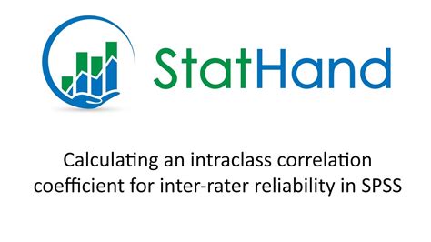 Interpretation of the icc as an. StatHand - Calculating an intraclass correlation ...