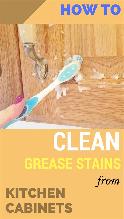 Dampen a clean, dry cloth with undiluted white vinegar, and wipe down greasy cabinets. How To Clean Grease Stains From Kitchen Cabinets | Grease ...