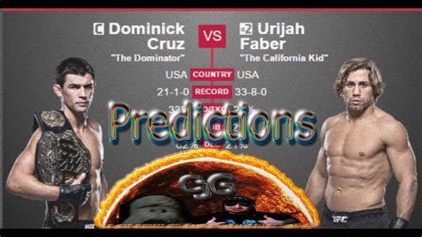 The fight was for the ufc bantamweight title with dominick cruz defending. Predictions: UFC 199 Dominick Cruz vs Urijah Faber 3 - YouTube