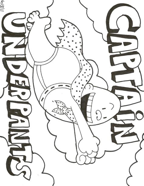 To put it simply, captain underpants wears nothing but underpants and a red cape. Captain Underpants Coloring Pages