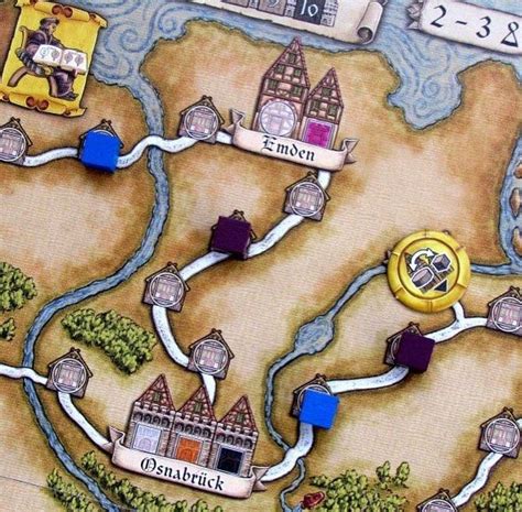 Build networks of merchants along the roads and market towns of the hanseatic league. HANSA TEUTONICA de A.Steding (2-5 90mn 12) #ArgentumVerlag ...