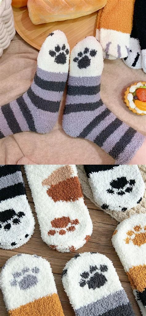 Their neat little pads are so adorable in fact, that they've even inspired a quirky household. Fluffy Paw Socks (2pairs) in 2020 | Paws socks, Fluffy ...