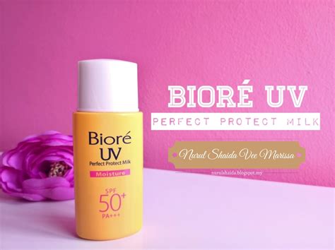 I don't think it's whether you're acne prone. Biore UV Perfect Protect Milk Review | Nurul Shaida Vee ...