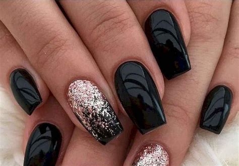 Easy black #drymarble #nails : 27 Elegant Black Nail Art Designs that You'll Love ...