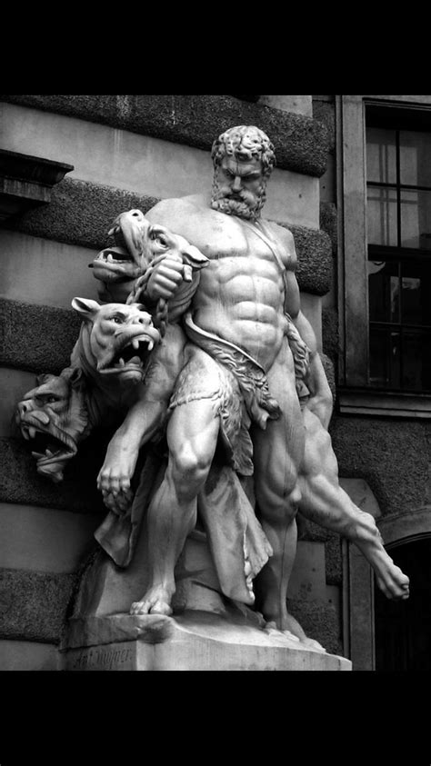 I would have liked to find a statue of him on a larger. Hércules and Cerberus Heldenplatz Vienna Lorenzo Mattielli | Antik yunan heykeli, Statues, Sanat ...
