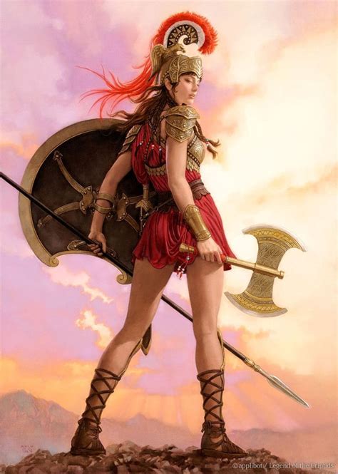 The greek goddess athena was the patron of athens, a virgin warrior, and the goddess of household crafts. Total War: Arena character art - Google Search | Character ...