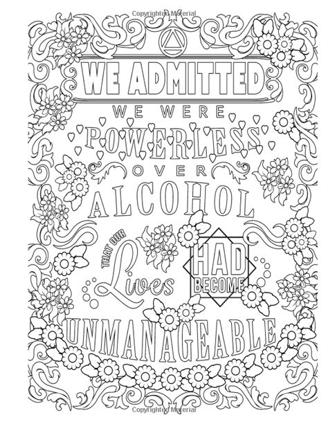 The quote #20 is an intricate page, perfect for advanced artists. Amazon.com: Sobriety Garden Coloring Book #2: An adult ...