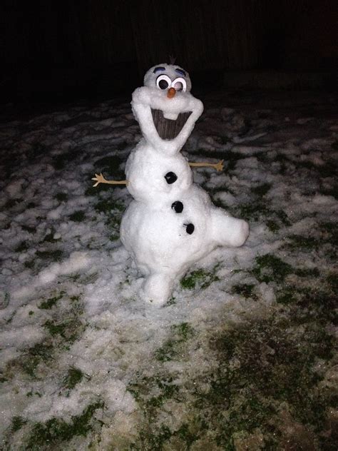 Want to build a snowman? My own personal, real life Olaf the snowman ♥ "I'm Olaf ...