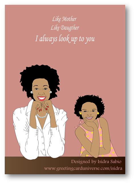 Mother's Day- Like mother like daughter Card | Happy mothers day daughter, Happy mother day ...