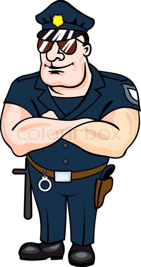 ✓ free for commercial use ✓ high quality images. Cartoon policeman | Stock vector | Colourbox