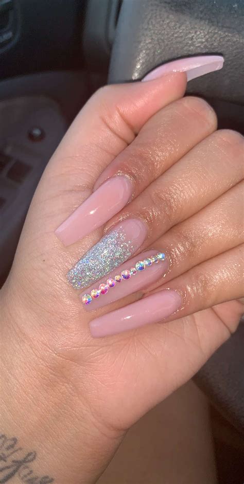 We did not find results for: Baby pink long acrylics nails with rhinestone # ...