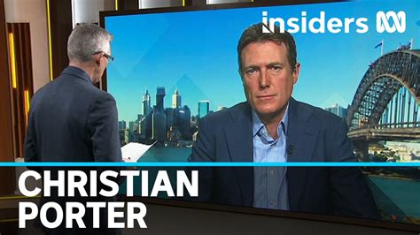 Porter brings over 30 years of knowledge and experience to the firm. David Speers interviews Attorney-General Christian Porter ...