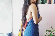 saree backless desi strapless actress