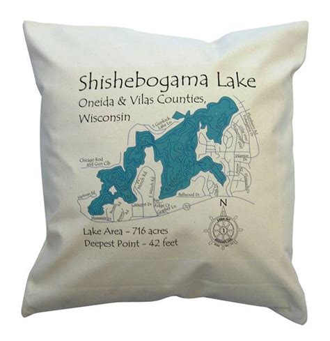 All orders are custom made and most ship worldwide within 24 hours. lake-map-pillow