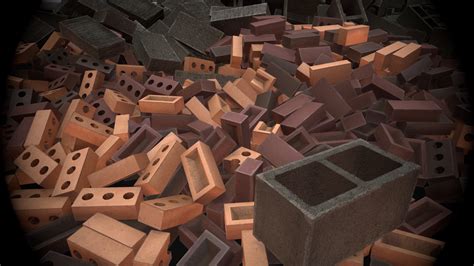 Search for concrete block brick. ArtStation - bricks, breeze (cinder) blocks and concrete ...