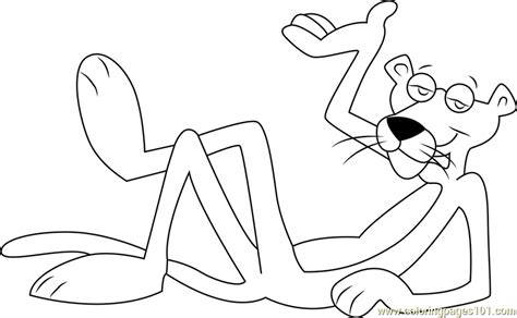 Pink panther coloring pages tv film pink panther zlznk printable 2020 06286 coloring4free. Cute Pink Panther Coloring Page for Kids - Free The Pink ...