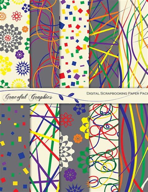 Pngtree offers hd paper background images for free download. Scrapbook Paper Pack Digital Scrapbooking Background ...
