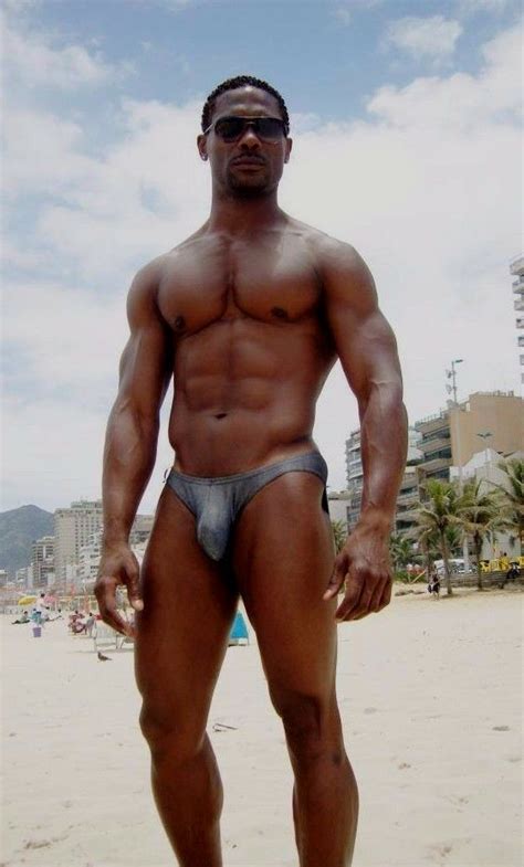 If you love hairy babes, you will be satisfied beyond reason here! Shirtless Male Muscular African American Beach Hunk Speedo ...