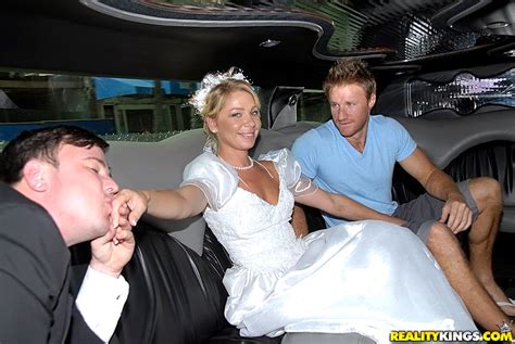 Watch masturbating in limo online on youporn.com. Just married bride fucks another guy in car in her wedding ...