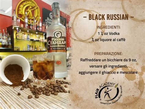 Il black russian è un classico la cui creazione rislae al periodo della. Flair Academy | Storia e ricetta Black Russian