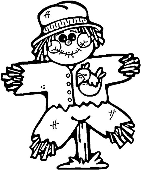 Instant download scarecrow coloring page print, doodle art, printable. Scarecrow Coloring Pages To Download And Print For Free ...