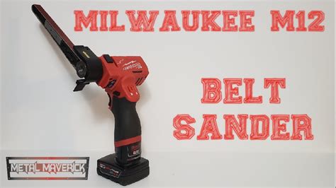 Great tool perfect for my needs as a decorator. Milwaukee M12 Brushless Belt Sander - YouTube
