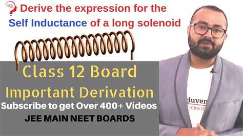 Tvs and radios, for instance, use inductance to receive and tune into. Self Inductance of a Long Solenoid | Class 12 | Magnetism ...