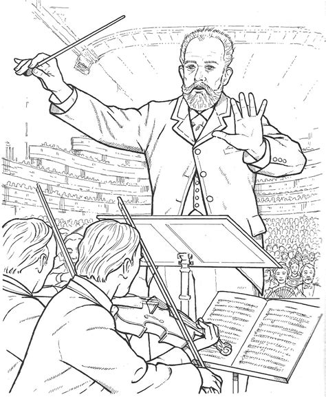 Black and white drawings accompany the story. Pin on Composers coloring pages