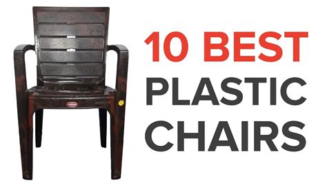 The adjustable height helps many materials can be used in building these chairs apart from the mainframe such as leather, plastic, cloth, etc. 10 Best Plastic Chairs in India with Price - YouTube