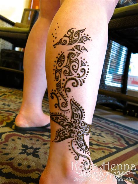 Professional henna shop and jagua temporary tattoo studio, located in the heart of waikiki. Henna Gallery - Legs - Kona Henna Studio Hawaii | Penny ...