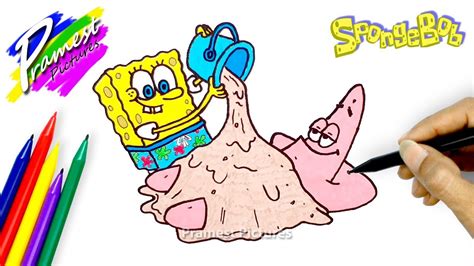 Mewarnai gambar spongebob dan patrick. Spongebob & Patrick | Cara Menggambar dan Mewarnai Gambar ...