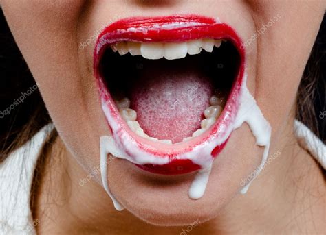 She loves cum, perfect oral creampie! She wants more! — Stock Photo © mindof #6476147