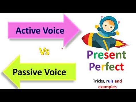 Present Perfect Tense Active Voice Passive Voice|rules ...